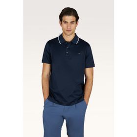 Paul & Shark 26411246-013 Lacivert Normal Kesim Metalik Logo Etiketli Pamuklu Kısa Kollu Polo Yaka Erkek Tişört