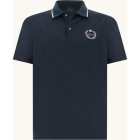 Paul & Shark 26411270-013 Lacivert Regular Fit Logo İşlemeli Pamuklu Kısa Kollu Polo Yaka Erkek Tişört