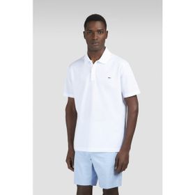Paul & Shark 99311000-010 Beyaz Normal Kesim Pamuklu Pike Kumaş Kısa Kollu Polo Yaka Erkek Tişört