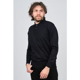 Pave 4538004 Lacivert Polo Yaka Yün Erkek Kazak