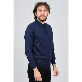 Pave 4538004 Saks Polo Yaka Yün Erkek Kazak