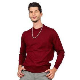 Pave 4538103 Bordo Bisiklet Yaka Yün Erkek Kazak