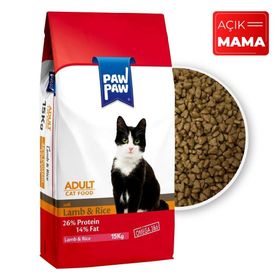Paw Paw 1 kg Açık Kuzu Etli Yetişkin Kedi Maması