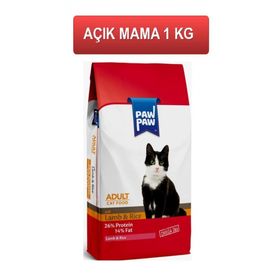 Paw Paw 1 Kg Açık Kuzulu Kedi Maması