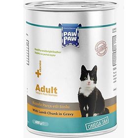 Paw Paw 400 gr Kuzu Etli Soslu Yetişkin Kedi Konservesi