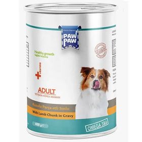 Paw Paw 400 gr Kuzu Etli Soslu Yetişkin Köpek Konservesi
