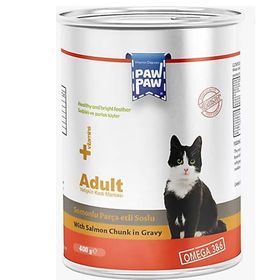 Paw Paw 400 gr Somonlu Yetişkin Kedi Konserve Maması