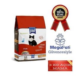 Paw Paw Balıklı 3 kg Yetişkin Kedi Açık Mama