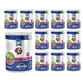 Paw Paw Biftekli Pate 12x400 gr Yavru Köpek Konserve Maması