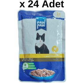 Paw Paw Tavuklu Yaş 24x85 gr Kedi Mama