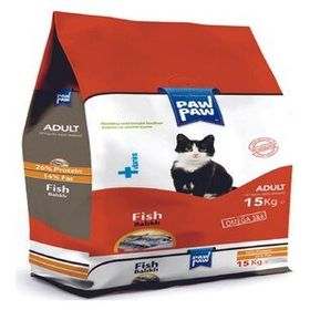 Paw Paw Yetişkinler İçin Balıklı 15 kg Kedi Maması