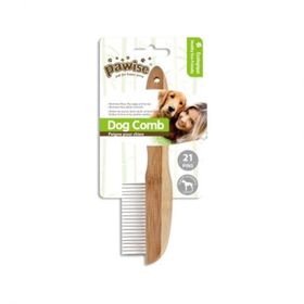 Pawise 11471 Ahşap Saplı Keçe Açıcı 21 Pinli Köpek Fırçası