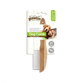 Pawise 11471 Ahşap Saplı Keçe Açıcı 21 Pinli Köpek Fırçası