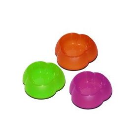Pawise 1250 ml Karışık Renkli Köpekler için Çiçek Şekilli Plastik Mama Kabı