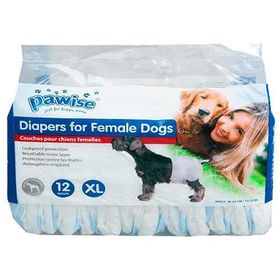 Pawise 12974 XLarge 38-56 cm 12 Adet Dişi Köpek Pedi