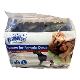 Pawise 12'li Siyah L Ultra Emici Köpek Bezi