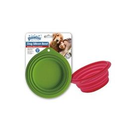 Pawise 2000 ml Köpekler için Silikon Katlanabilir Seyahat Mama ve Su Kabı