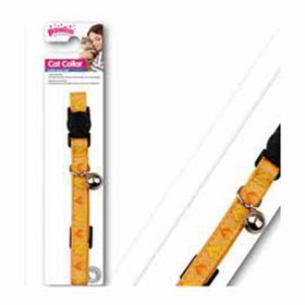 Pawise 30 cm Kalp Desenli Sarı Kedi Boyun Tasması