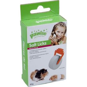 Pawise 39132 84 gr Salt Licks Kemirgenler için Tuz Yalama Taşı ve Tutucu