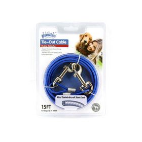 Pawise 4 mm 4.5 mt Köpekler için Çelik Bahçe Bağlama Halatı
