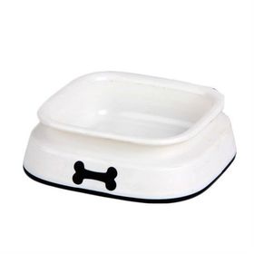 Pawise 500 ml 16x5.5 cm Beyaz Köpekler için Yavaş Beslenme Mama Kabı