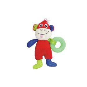 Pawise Can Simitli Sesli Kırmızı Peluş Maymun 20 cm Köpek Oyuncağı