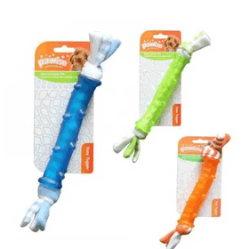Pawise Çok Renkli 31 cm Peluş İpli Kütük Köpek Oyuncağı