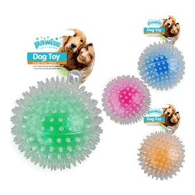 Pawise Işıklı Dikenli Zıplayan Top 15 cm Köpek Oyuncak