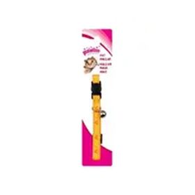 Pawise Kalp Desenli 20 cm 30 cm Sarı Zilli Kedi Boyun Tasması