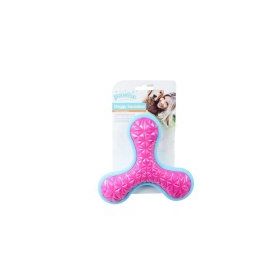 Pawise Kauçuk Bumerang Pembe Mavi 16 cm Köpek Oyuncağı