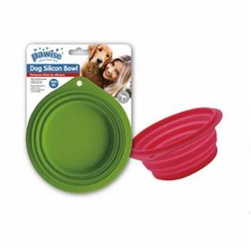 Pawise Kedi ve Köpekler için Katlanır Silikon 14 cm 500 ml Mama ve Su Kabı