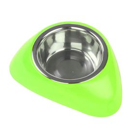 Pawise Köpekler için Plastik Ayaklı Çelik 750 ml Yeşil Mama ve Su Kabı