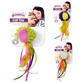 Pawise Kuyruklu Peluş Top Kedi Oyuncağı