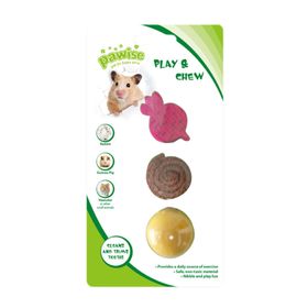Pawise No 2 Ahşap Lif Yenebilir Kemirme Oyuncağı