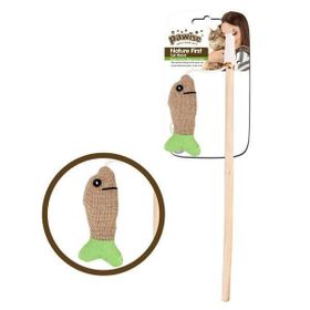 Pawise Renkli Naturel Balık Oltalı Kedi Oyuncağı