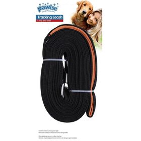 Pawise Yumuşak Dokulu Siyah 10 m Köpek Tasması