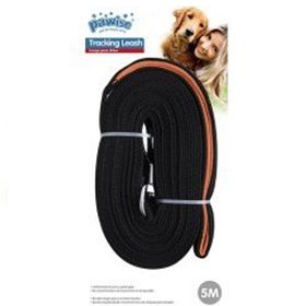 Pawise Yumuşak Dokulu Siyah 15 m Köpek Tasması