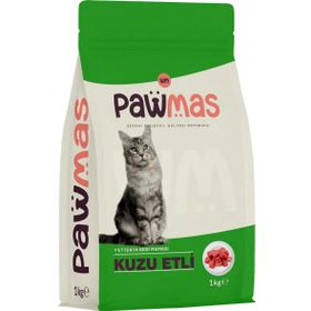 Pawmas 1 kg Kuzu Etli Yetişkin Kedi Maması