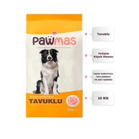 Pawmas 10 kg Tavuklu Yetişkin Köpek Maması