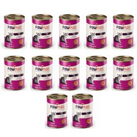Pawmas Pate Kuzu Etli 12x400 gr Yavru Konserve Kedi Maması