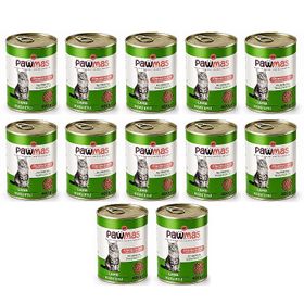Pawmas Pate Kuzu Etli 12x400 gr Yetişkin Kedi Konservesi