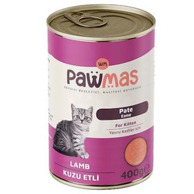 Pawmas Pate Kuzu Etli 400 gr Yavru Konserve Kedi Maması