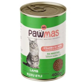 Pawmas Pate Kuzu Etli 400 gr Yetişkin Kedi Konservesi