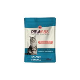 Pawmas Pouch Somonlu 85 GR Kısırlaştırılmış Yaş Kedi Maması