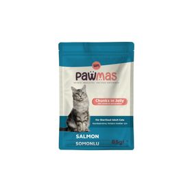 Pawmas Pouch Somonlu 85 GR Kısırlaştırılmış Yaş Kedi Maması