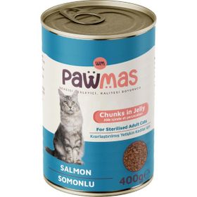 Pawmas Somonlu Kısırlaştırılmış 400 gr Yetişkin Kedi Konservesi