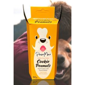Pawmax 80 gr Cookie Peanuts Fıstık Ezmeli Köpek Ödül Maması