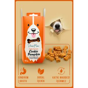Pawmax 80 gr Cookie Pumpkin Balkabak ve Muzlu Köpek Ödül Maması
