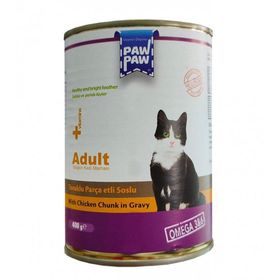 Pawpaw 400 gr Tavuklu Soslu Yetişkin Kedi Konservesi