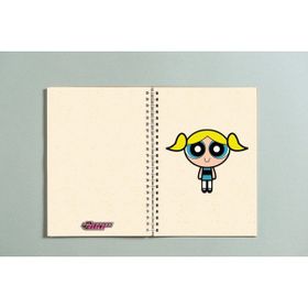 Paytak Moda A5 Powerpuff Girls Bubbles Çizgisiz 96 Yaprak Spiralli Defter